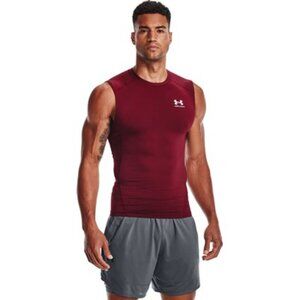 Under Armour - Mens Hg Armour Comp Sl Tank Top, size medium US mens, color red.